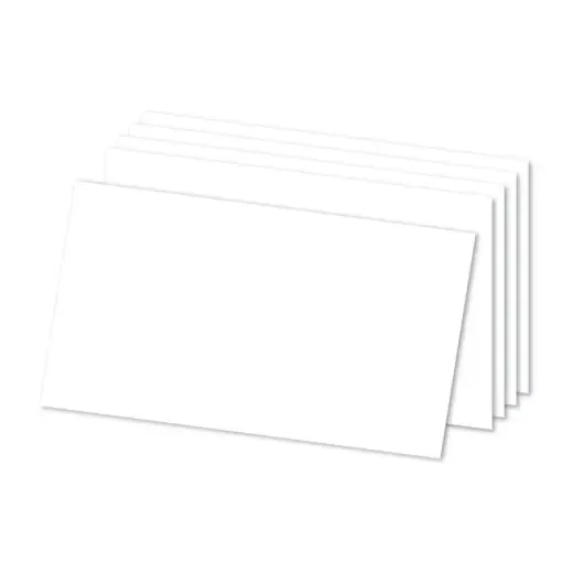 Index Cards, Blank, 5″ x 8″, White, Pack Of 300