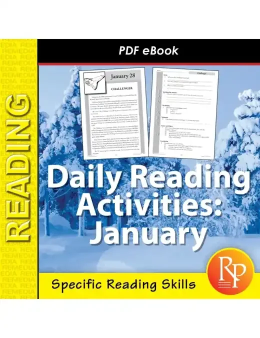 January Daily Reading Activities Main Idea, Fact/Opinion, Inference Activities