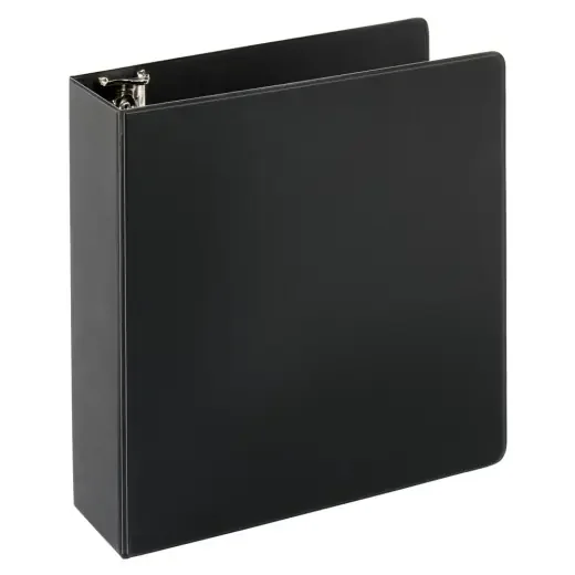 Just Basics Economy Nonview 3-Ring Binder, 3″ Round Rings, Black