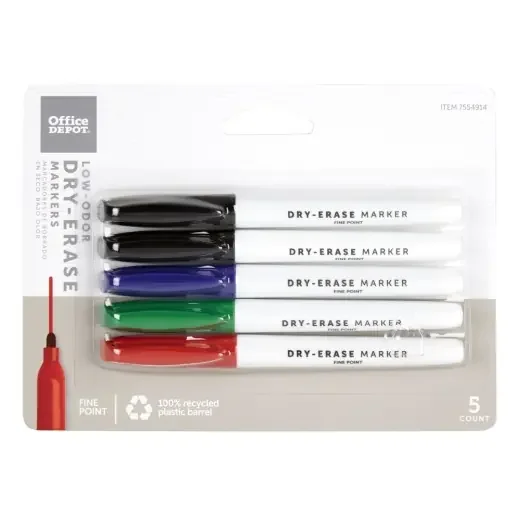 Low-Odor Pen-Style Dry-Erase Markers
