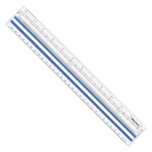 Magnifying Ruler, 12″, Clear