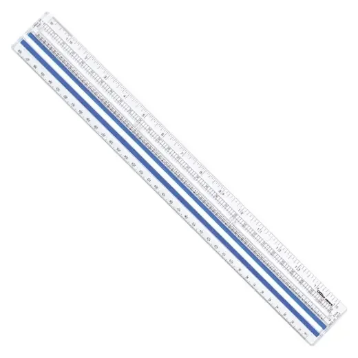 Magnifying Ruler, 15″, Clear