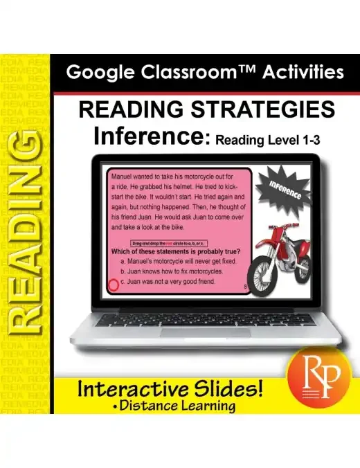 Making Inferences – Reading Strategies Grades 1 – 3 Google Classroom Version