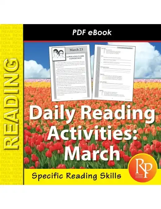 March Daily Reading Activities Main Idea, Fact/Opinion, Inference Activities