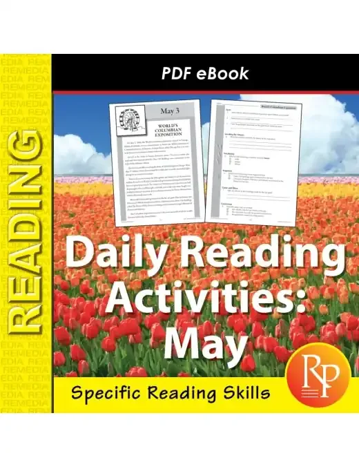 May Daily Reading Activities Main Idea, Fact & Opinion, Inference Activities