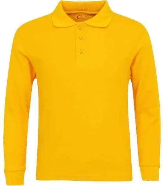 Men‘s Long Sleeve Pique Polo Shirt – Big Size