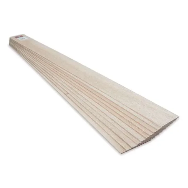 Midwest Products Balsa Wood Sheets – 10 Pieces, 1/8″ x 3″ x 36″