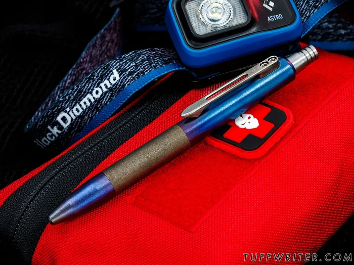 Mk Zero SPECIAL MISSION Pen – Titanium Flamed/Brass Tumbled