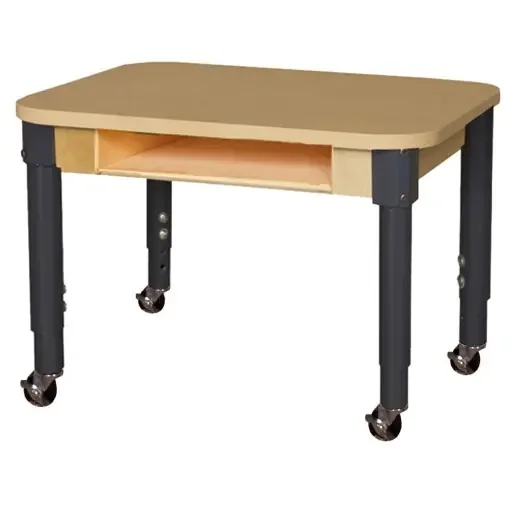 Mobile Classroom High Pressure Laminate Desk with Adjustable Legs 14-19″