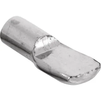 . Nickel-Plated Glass Shelf-Support Peg Package Of 8