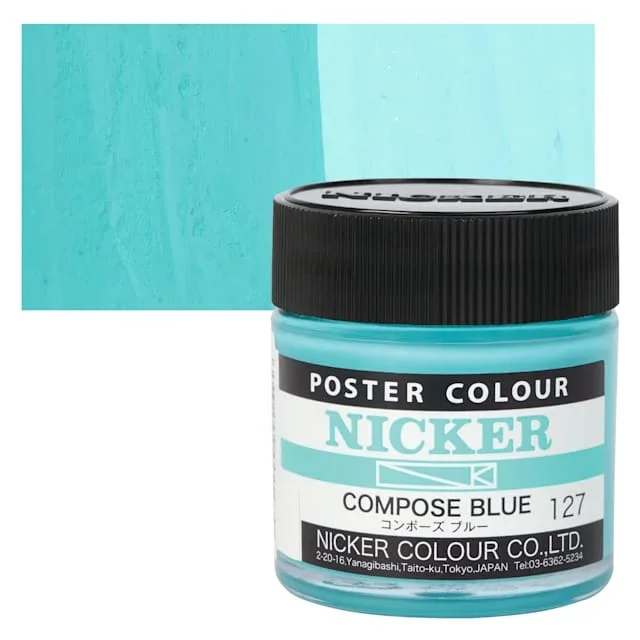 Nicker Poster Colour Paint – Compose Blue, 40 ml