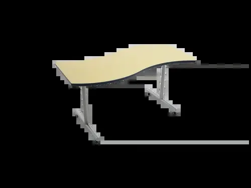 Ocean Waves Café Table with High Pressure Laminate Top – AmTab