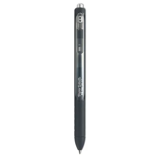 Paper Mate Inkjoy Gel Pen, Retractable, Medium 0.7 Mm, Black Ink, Black/Smoke Barrel, 36/Pack