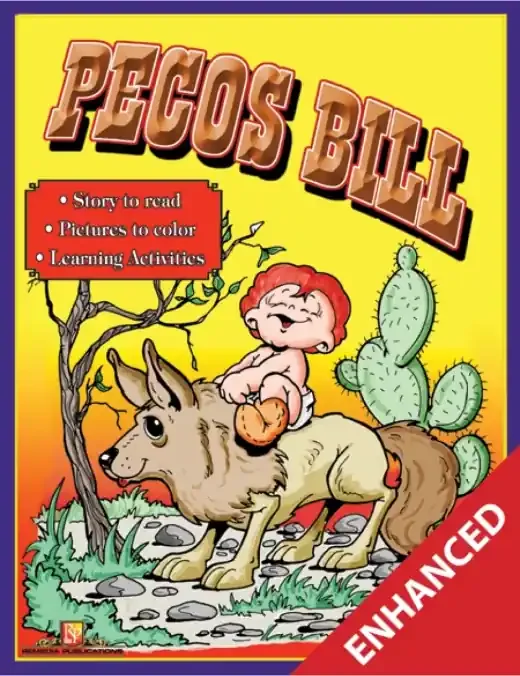 Pecos Bill Read & Color (Ebook)