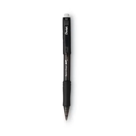 Pentel Twist-Erase Express Mechanical Pencil, 0.5 Mm, Hb ( 2), Black Lead, Black Barrel, Dozen