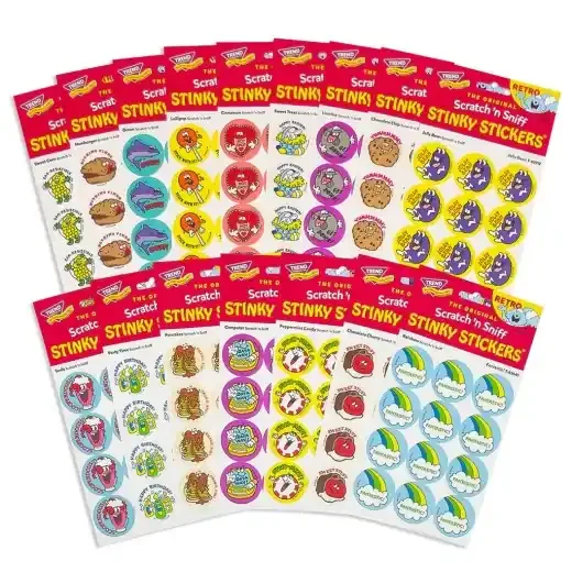Retro Scratch ‘N Sniff Stinky Stickers® Summer 2024 Collector Combo Set