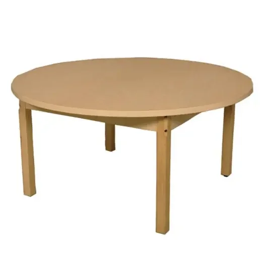 Round High Pressure Laminate Table with Hardwood Legs – 22″ by Wood Designs