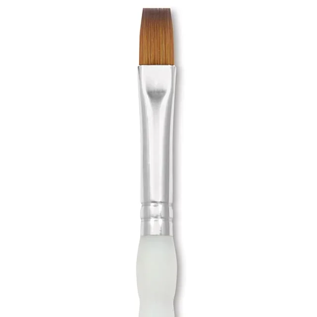 Royal & Langnickel Soft Grip Synthetic Sable Brushes – Shader, Short Handle, Size 10