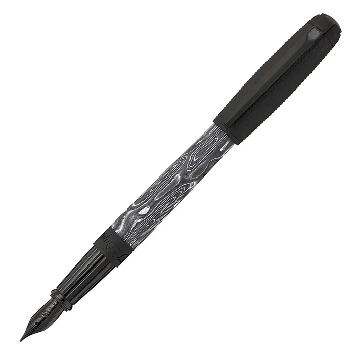 S.T. Dupont Line D Large Carbon Fountain Pen – Dark Storm