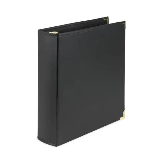 Samsill Classic Collection Ring Binder – 3 Rings, 2″ Capacity, 11 x 8.5, Black