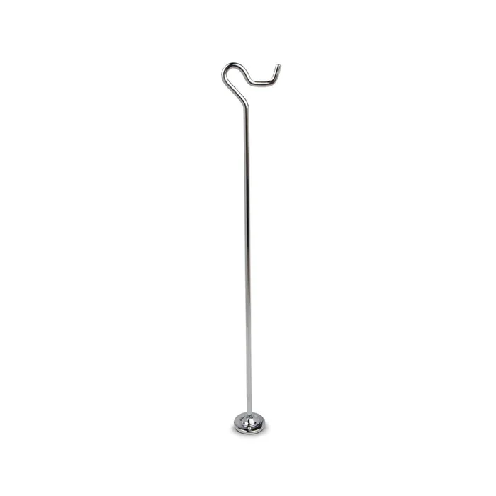 Shepherd Crook Style Front Counter Rack – 3″ x 32″ – Chrome