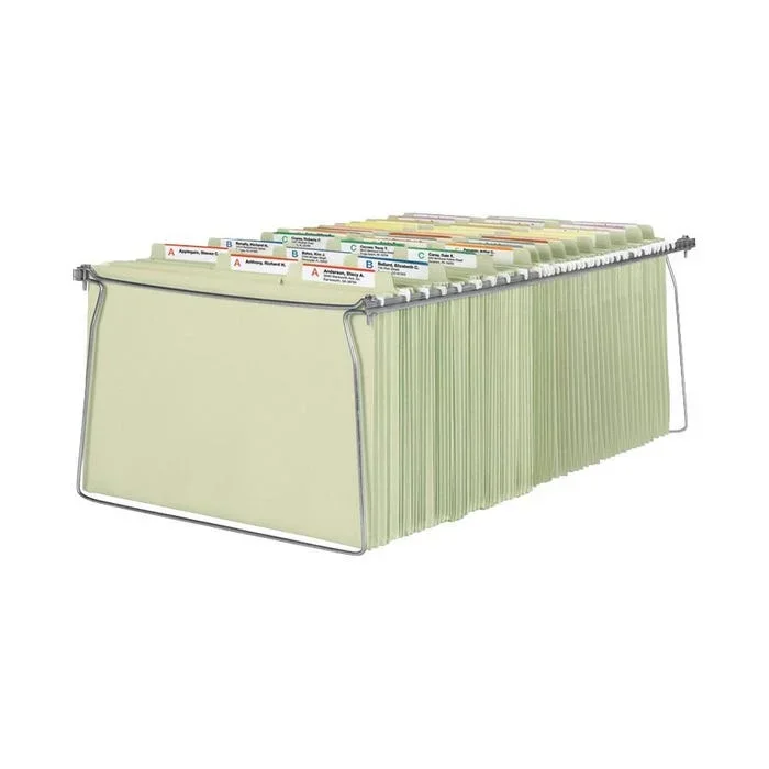 Smead Steel Hanging File Folder Frame, Legal Size, Gray, Pack of 2