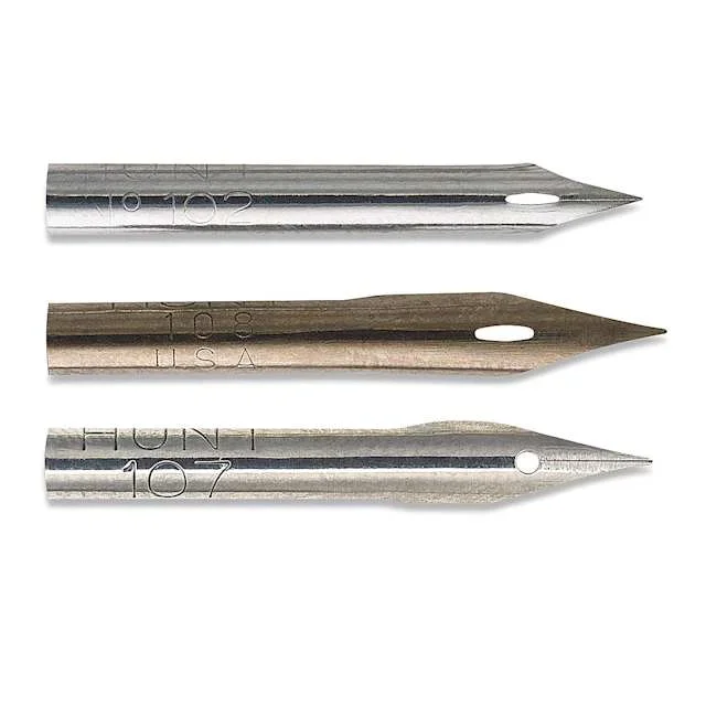 Speedball Hunt Crowquill Pen Nibs