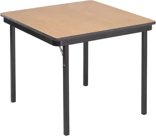 Square Folding Table with Plywood Core and Fixed Height – AmTab