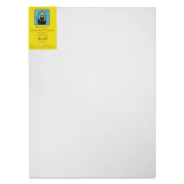 Strathmore 300 Series Stretched Cotton Canvas – 1-3/8″ Profile, 18″ x 24″