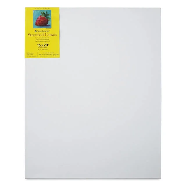 Strathmore 300 Series Stretched Cotton Canvas – 3/4″ Profile, 16″ x 20″