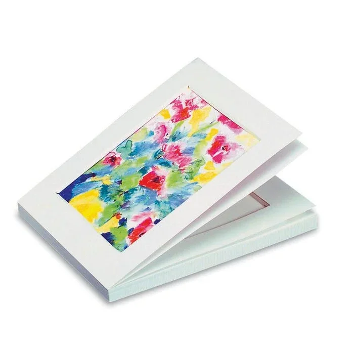 Stu Art Budget Ready Mats with Back, 8 x 10 Inches, White, Pack of 25