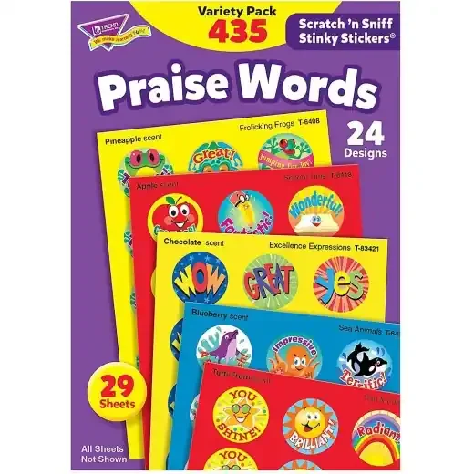Trend® Stinky Stickers® Praise Words — Scratch ’N Sniff Variety Pack