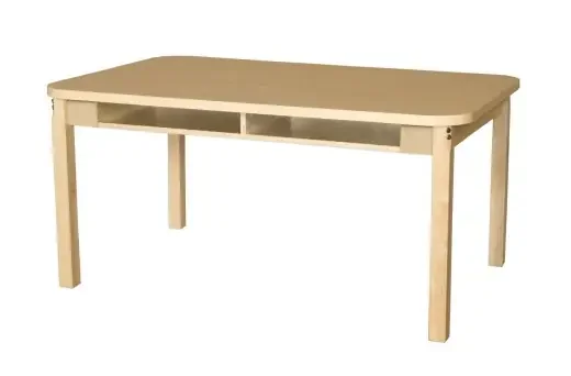 Two Seat Student Desk with 26″ Hardwood Legs – Wood Designs