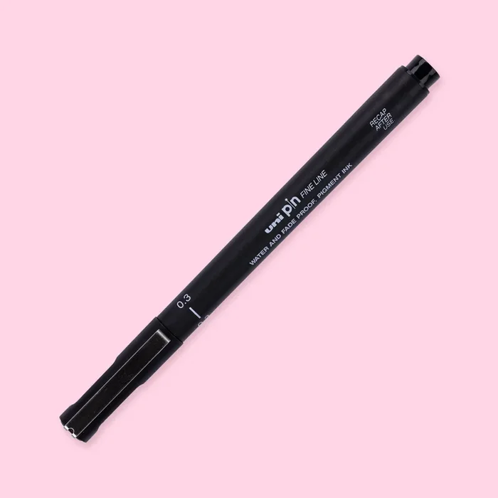 Uni Pin Pen – Pigment Ink – Size 03 – 0.3 mm – Black