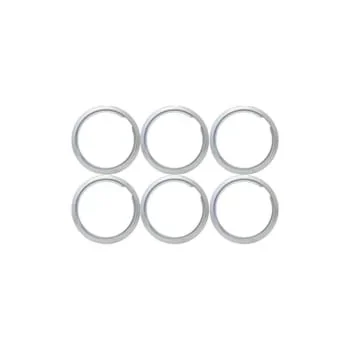 Universal 6″ Chrome Trim Ring, Package Of 6