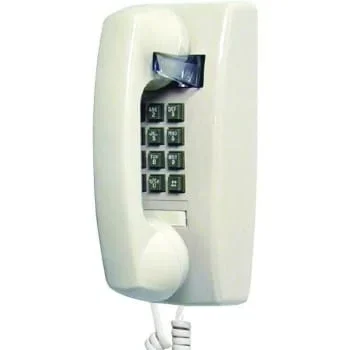 Wall Corded Telephone With Volume Control Beige