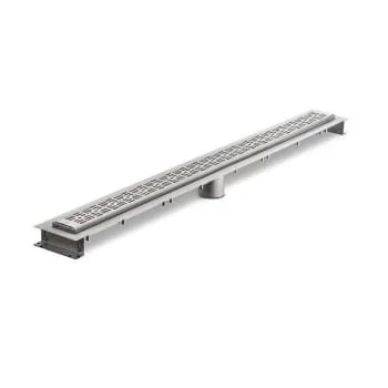 Zurn 40″Shower Drain With Basket Weave Grate
